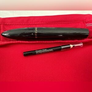 Estée Lauder Turbolash Mascara Black full size AND .028 OZ DoubleWear Eye Pencil